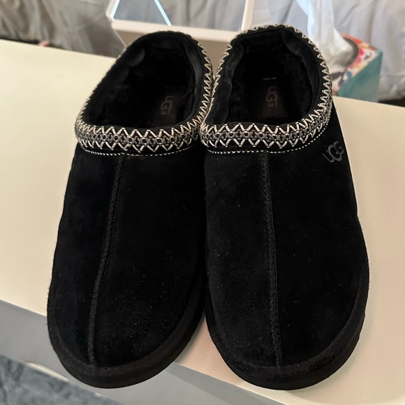 UGG shoes mens 12 Ugg tasmin tas slippers scuffs black size 12 slip on - Picture 9 of 13